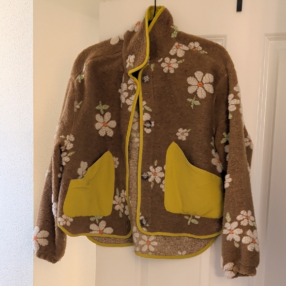 Toad&Co Sespe Floral Wool Jacket, hard to find, large - Picture 2 of 6